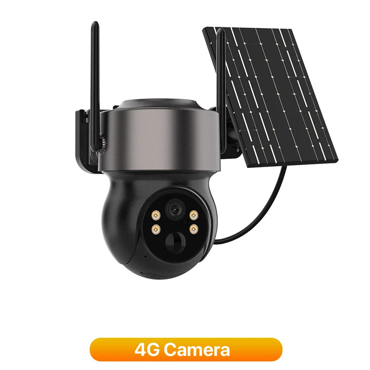 4MP Solar-Powered Wi-Fi Security Camera with PIR Motion Detection & Night Vision