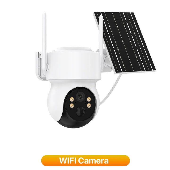 4MP Solar-Powered Wi-Fi Security Camera with PIR Motion Detection & Night Vision